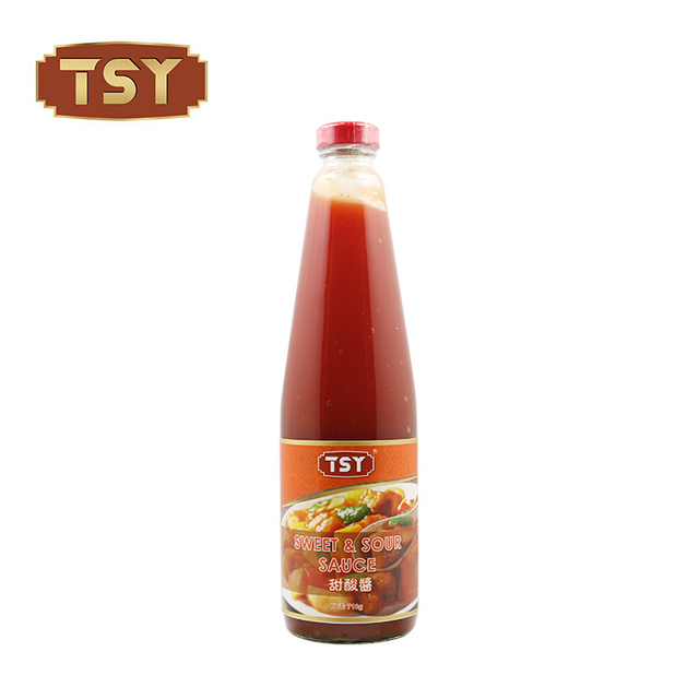 Manufacory China 510G Bogaty charakterystyczna paskowa szklana butelka sosu chili