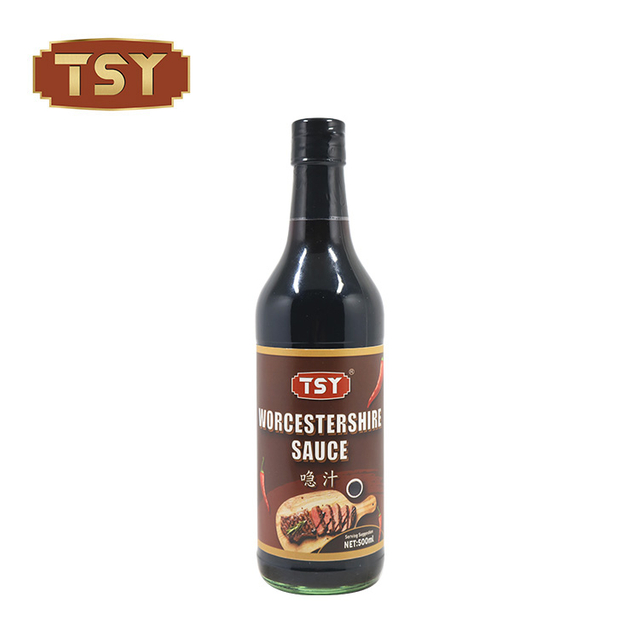 625 ml Szklana butelka do gotowania w stylu restauracji Bezglutenowy sos Worcestershire