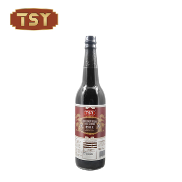 Szklana butelka bezglutenowa ciemna sos sojowy do supermarketu