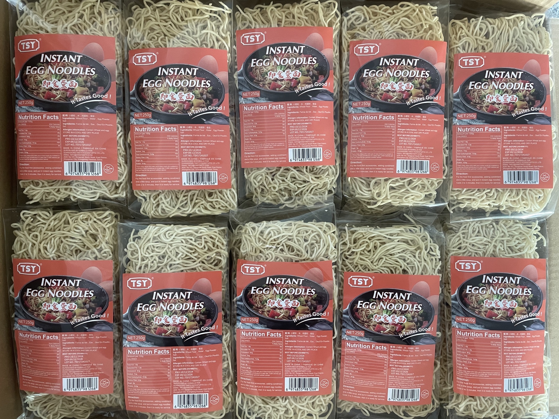 Producent makaronu TSY premium w Guangdong