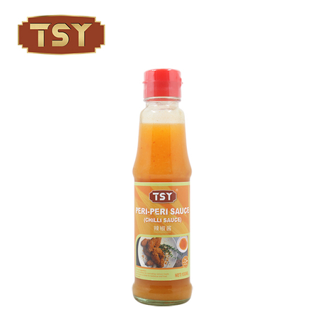 150 ml Szklana butelka Żółty ostry sos Chilli Peri Peri