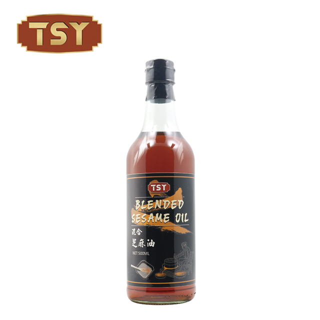 250 ml gorąca sprzedaż szklana butelka jadalna gotowanie mieszane olej sezamowy do supermarketu